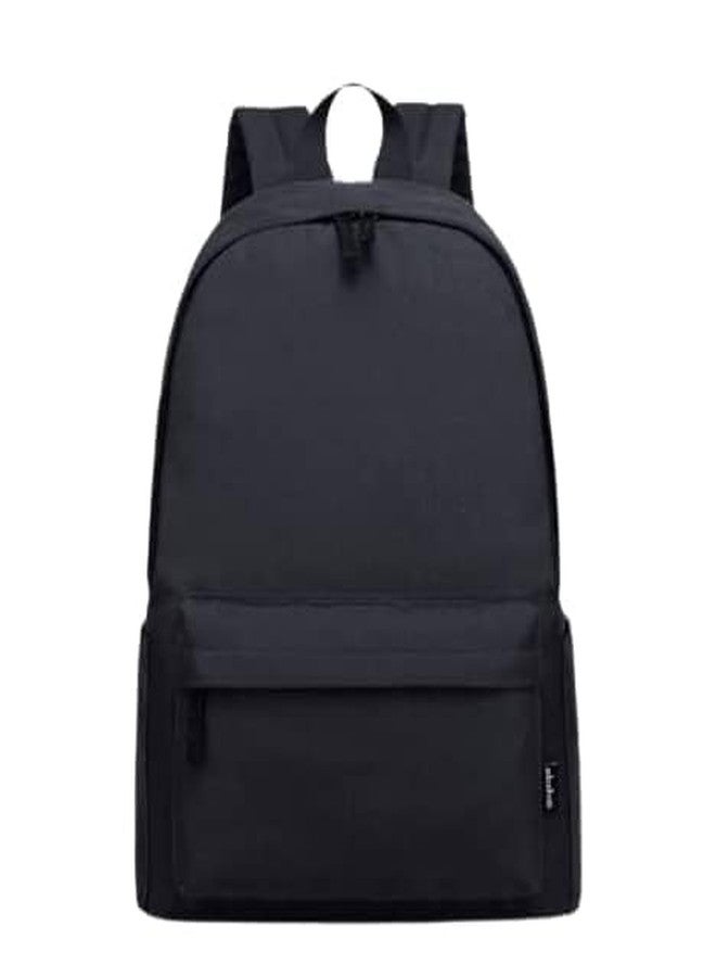 VELWORD Standard Backpack .casual laptop bag Latest Girls bags. college bags. school .Tuition..Office.Travel Bag.Women's Trendy .Kids Backpack Casual bag backpack (A BLACK) - Image 1